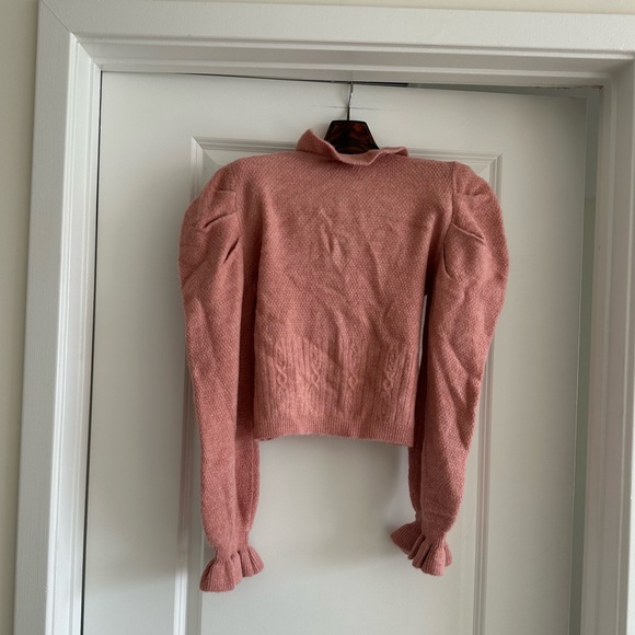 Farm Rio Light Pink Ruffle Knit Cardigan - Picture 8 of 9